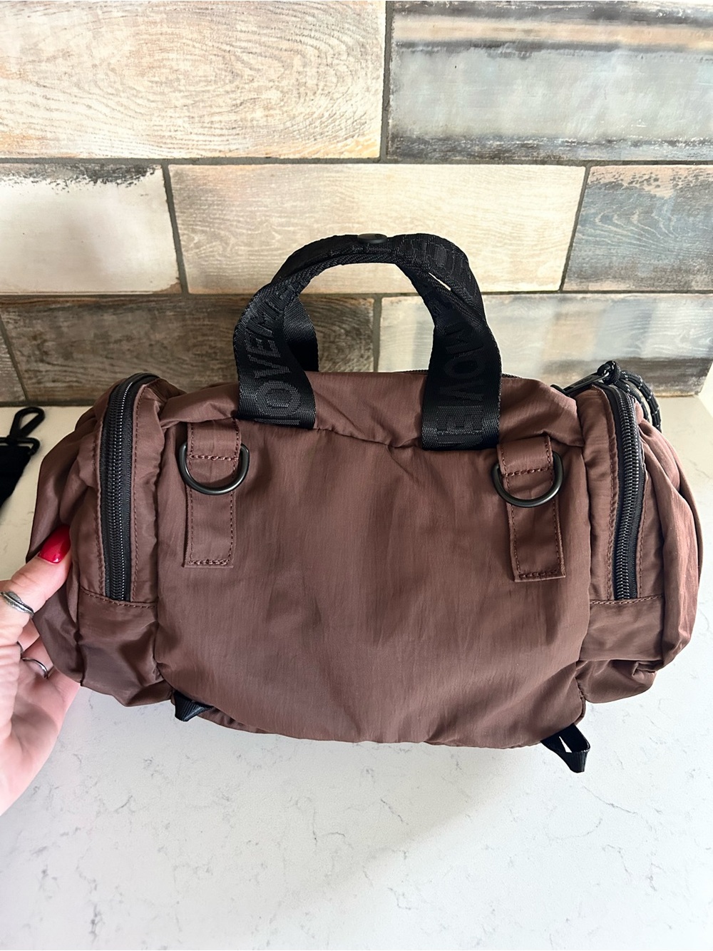NWT Free People Movement Never Still Convertible Sling Bag in Cocoa - Picture 12 of 16